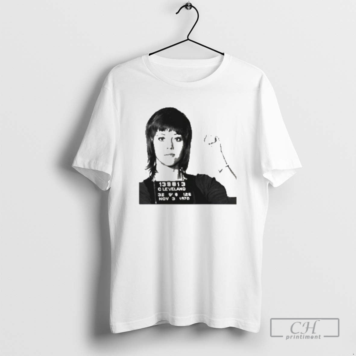 Classic Jane Fonda Mugshot Shirt Sweater