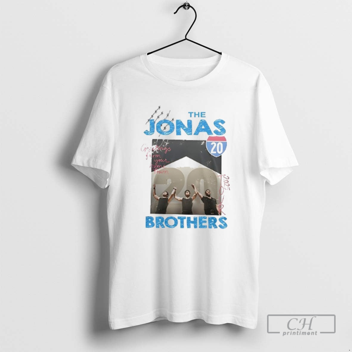 Classic Jonas Brothers Greetings From Your Hometown 2025 Tour Shirt Sweater