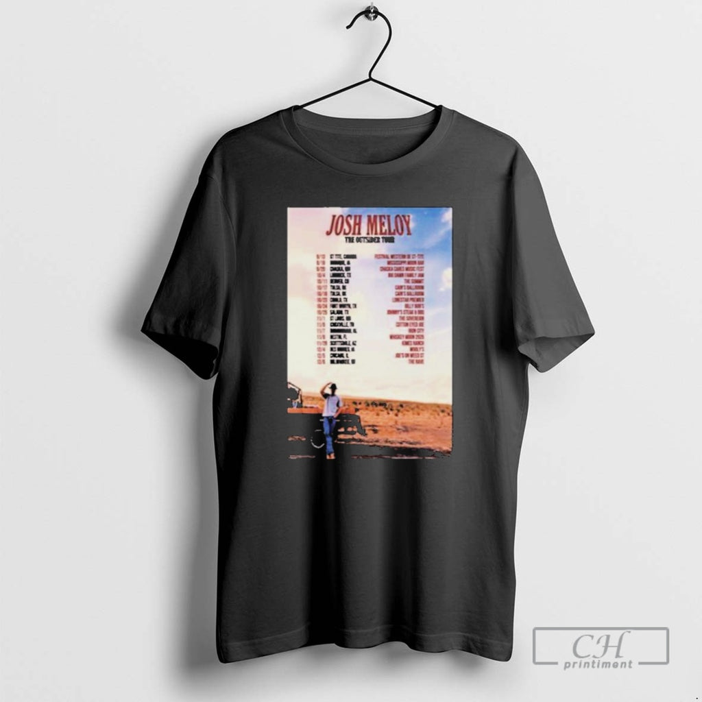 Classic Josh Meloy The Outsider Tour 2025 Dates Shirt Sweater