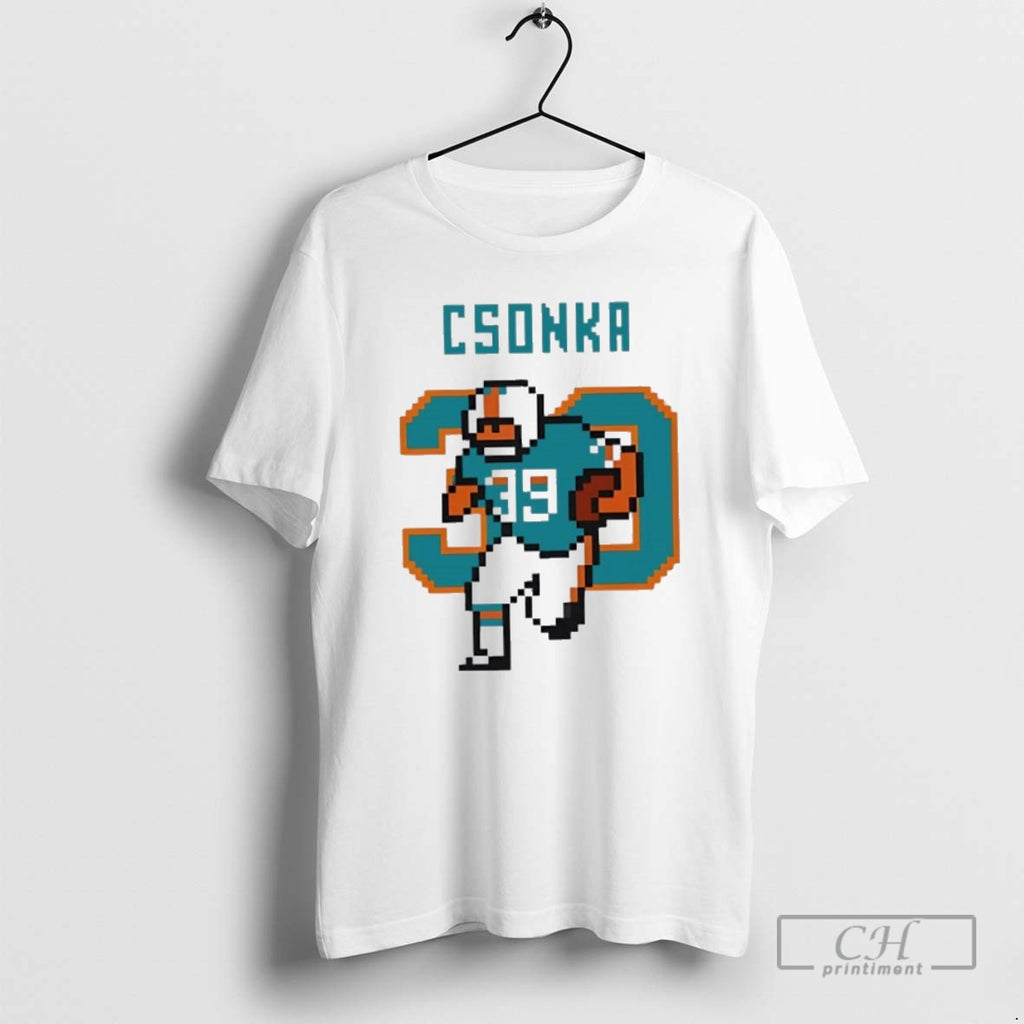 Classic Larry Csonka Miami Dolphins 39 Running Back Gamer Style Shirt Sweater