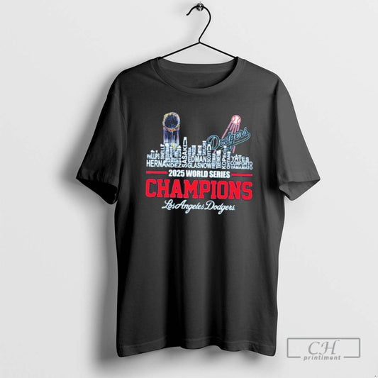 Classic Los Angeles Dodgers 2025 World Series Champions Player Name Shirt Sweater