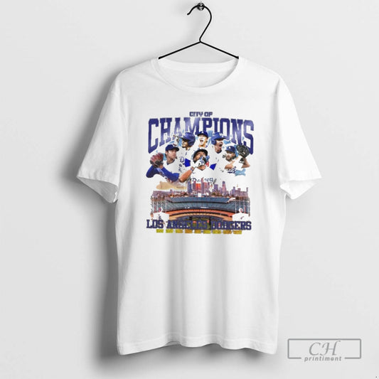 Classic Los Angeles Dodgers 2025 City Of Championship Celebration Shirt Sweater
