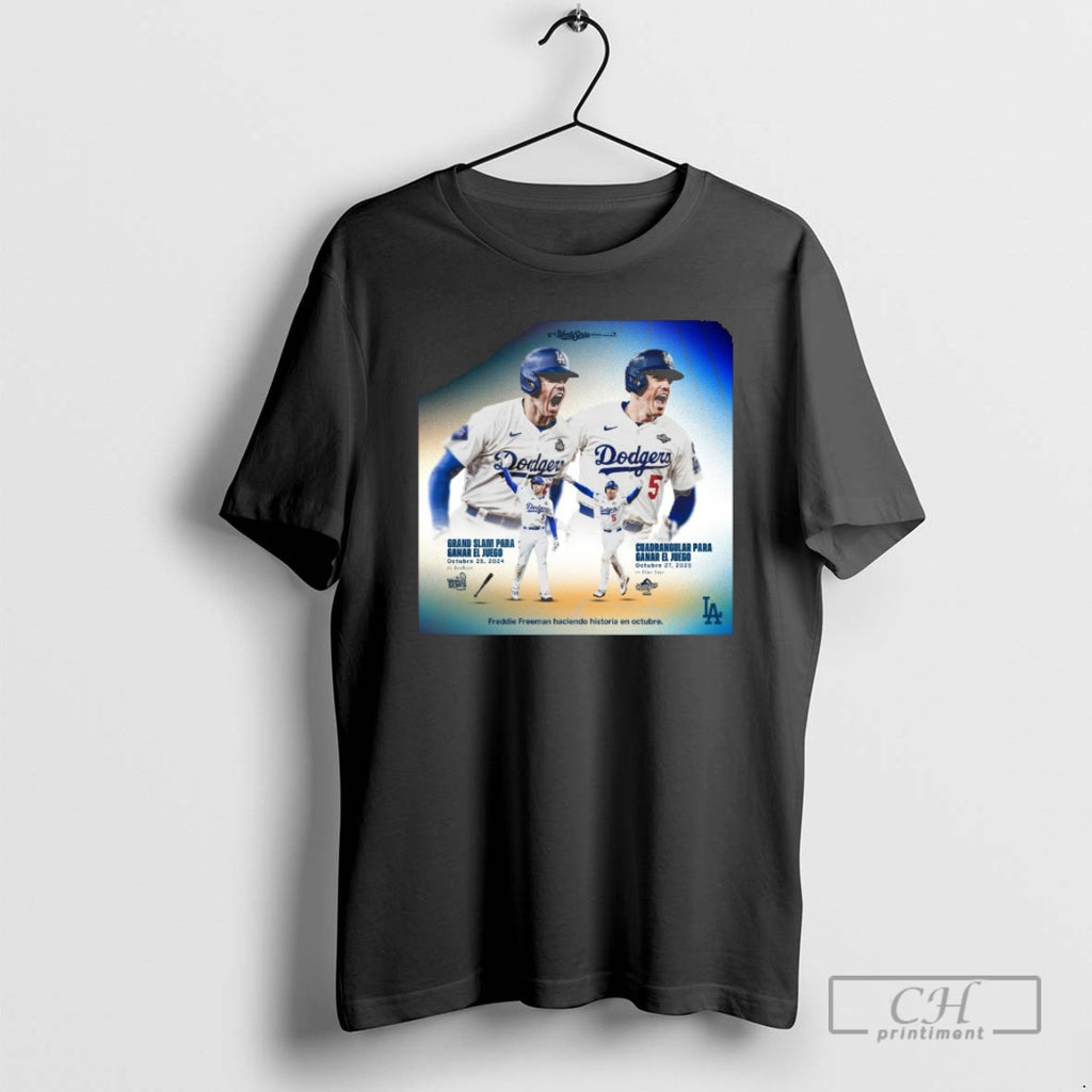 Classic Los Angeles Dodgers Freddie Freeman Freddie Freeman Making History In October 2025 Shirt Sweater