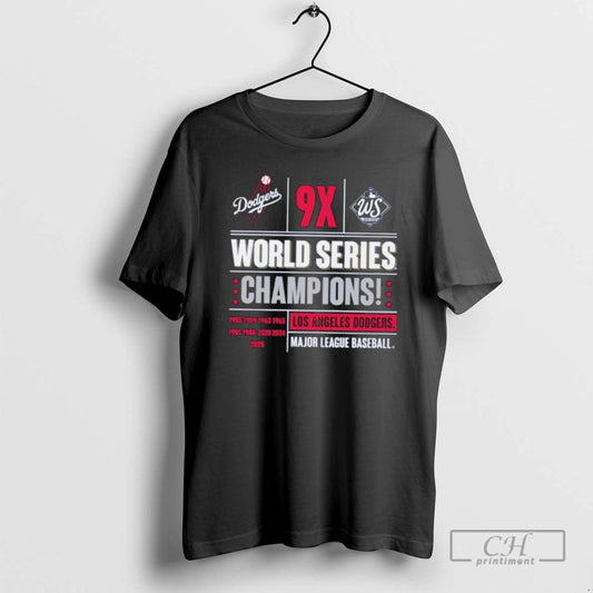 Classic Los Angeles Dodgers Mlb 2025 9x World Series Champions Shirt Sweater