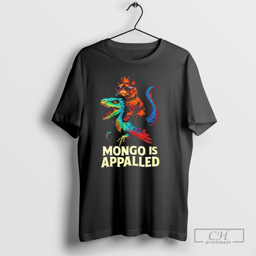 Classic Mongo Is Appalled Cat Riding Dinosaur Shirt Sweater