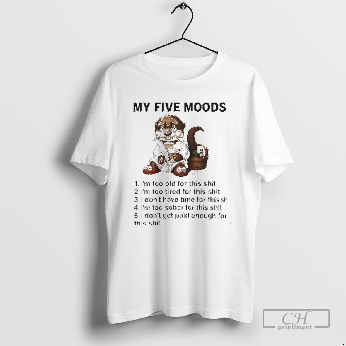 Classic My Five Moods Relatable Af Cigarettes Squirrel Shirt Sweater