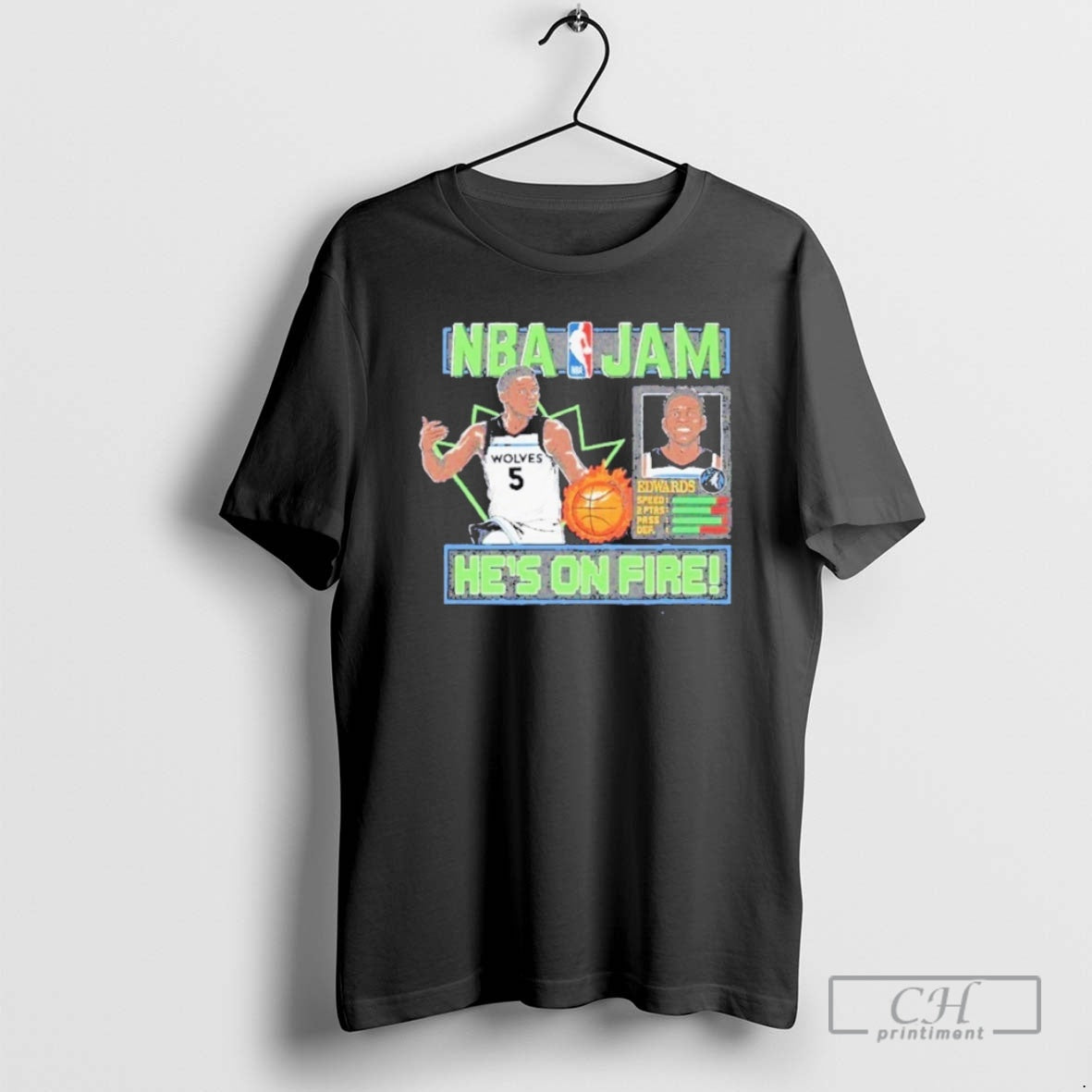 Classic Nba Jam Anthony Edwards Minnesota Timberwolves Shirt Sweater