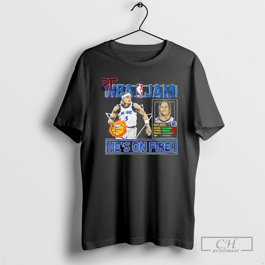 Classic Nba Jam Magic Paolo Banchero Hes On Fire Shirt Sweater
