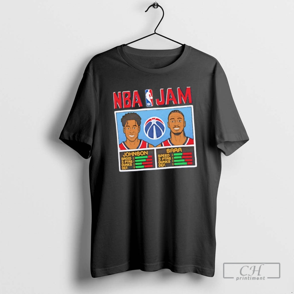 Classic Nba Jam Wizards Cameron Johnson And Alex Sarr Shirt Sweater