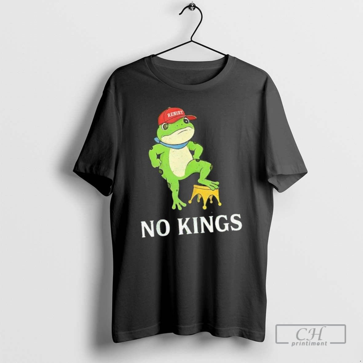 Classic No Kings Portland Protest Frog Resist Anti Trump Shirt Sweater