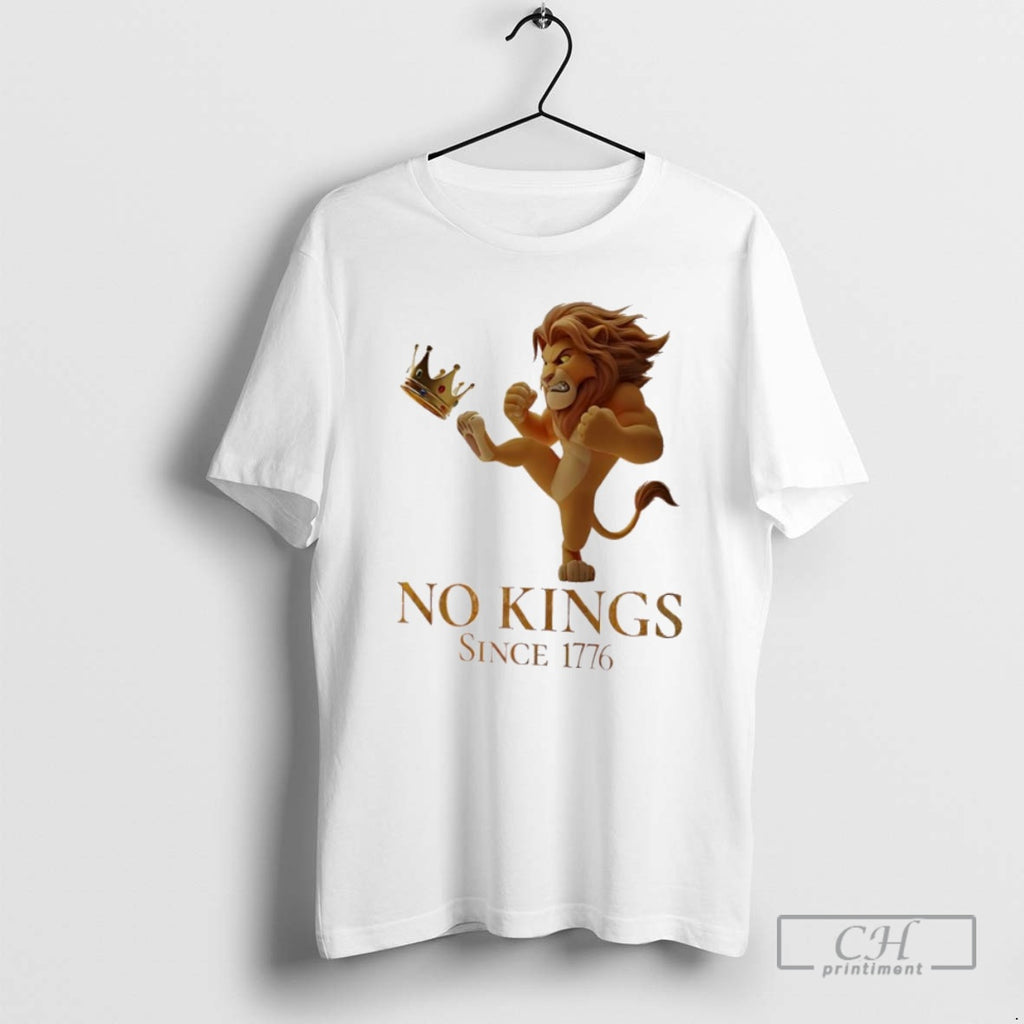Classic No Kings Since 1776 The Lion King Mufasa Anti Trump Shirt Sweater