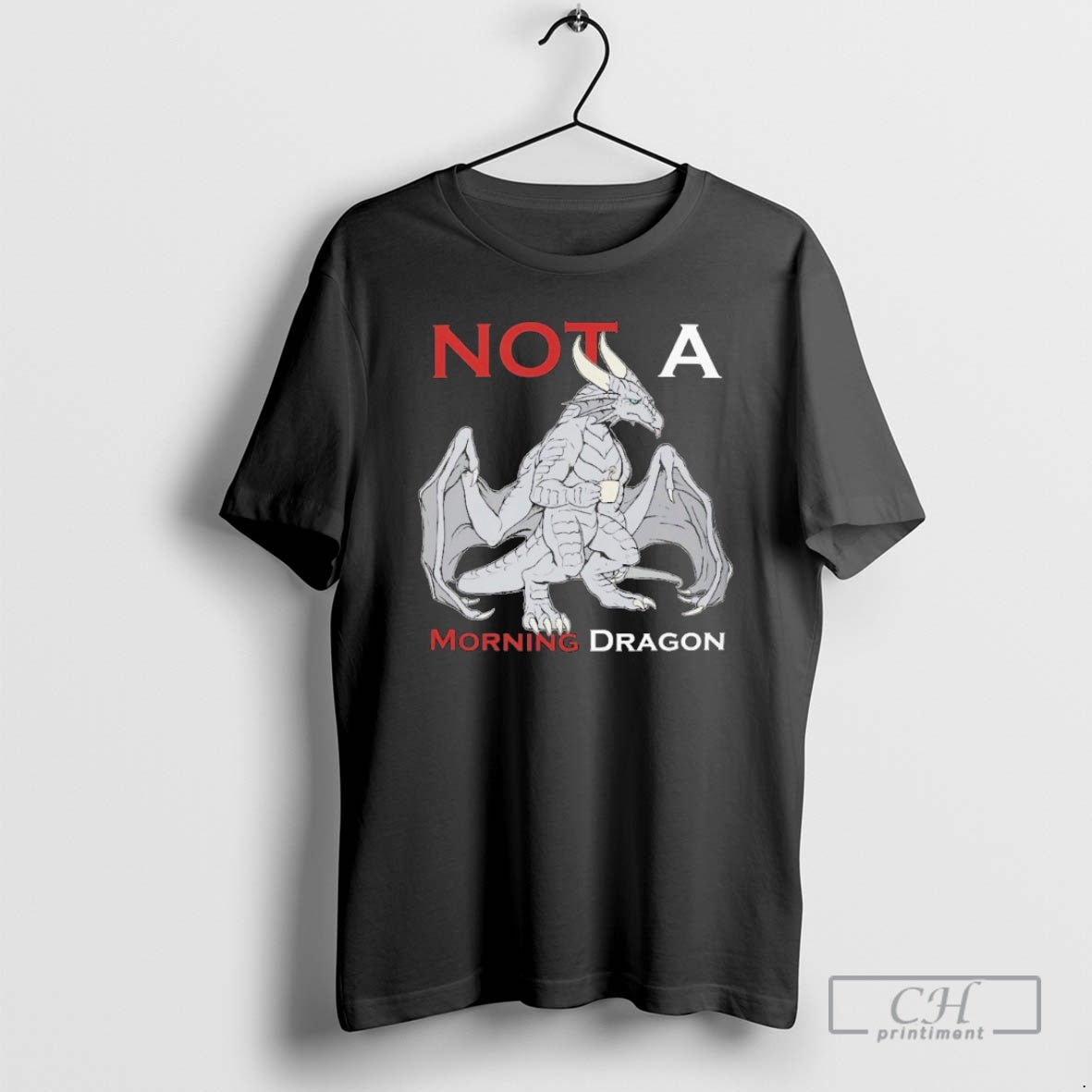 Classic Not A Morning Dragon Purple Shirt Sweater