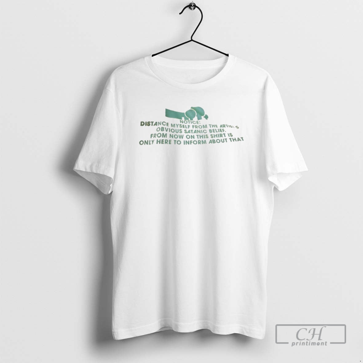 Classic Notice Distance Myself From The Artists Obvious Satanic Belief Shirt Sweater