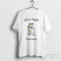 Classic Off To Fight Fascism Protest Portland Frog Abolish Ice Shirt Sweater