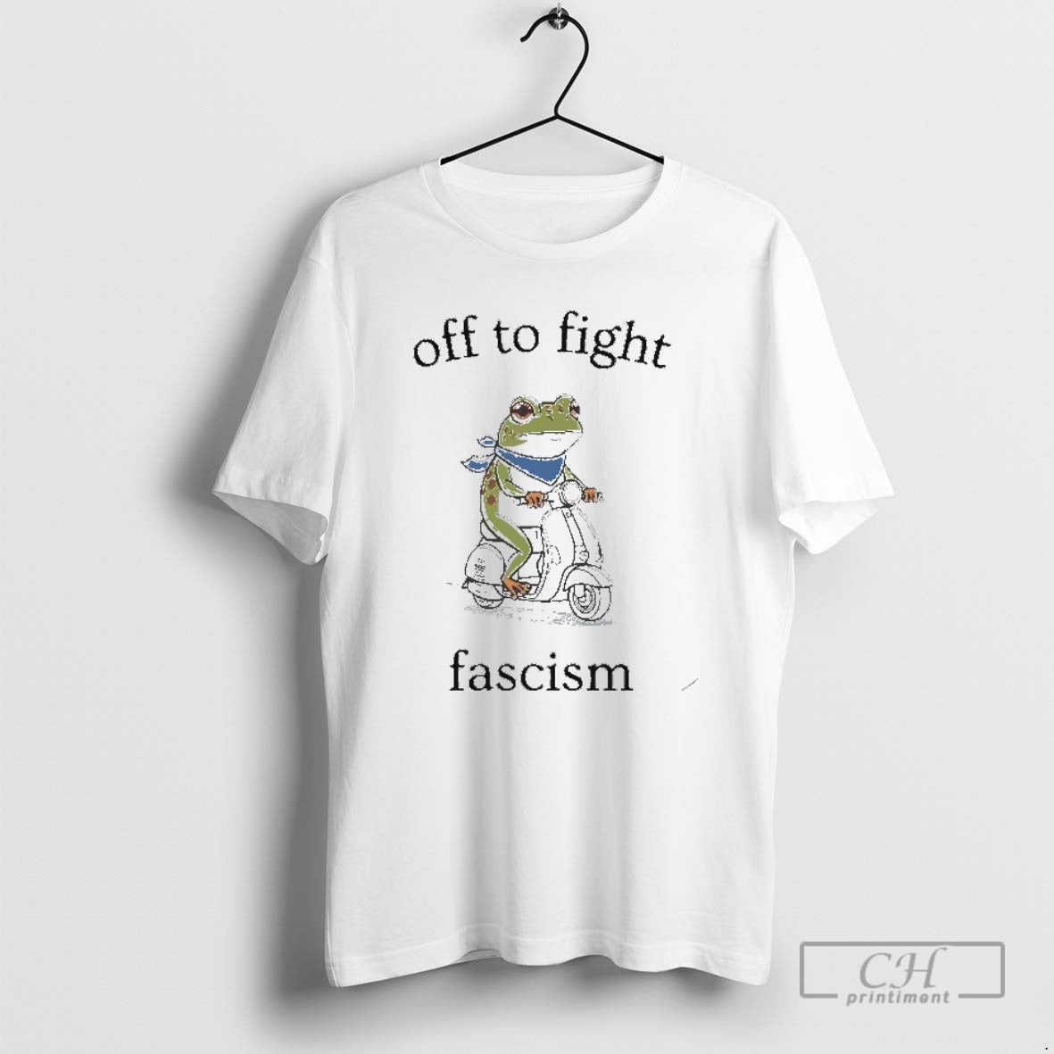 Classic Off To Fight Fascism Protest Portland Frog Abolish Ice Shirt Sweater
