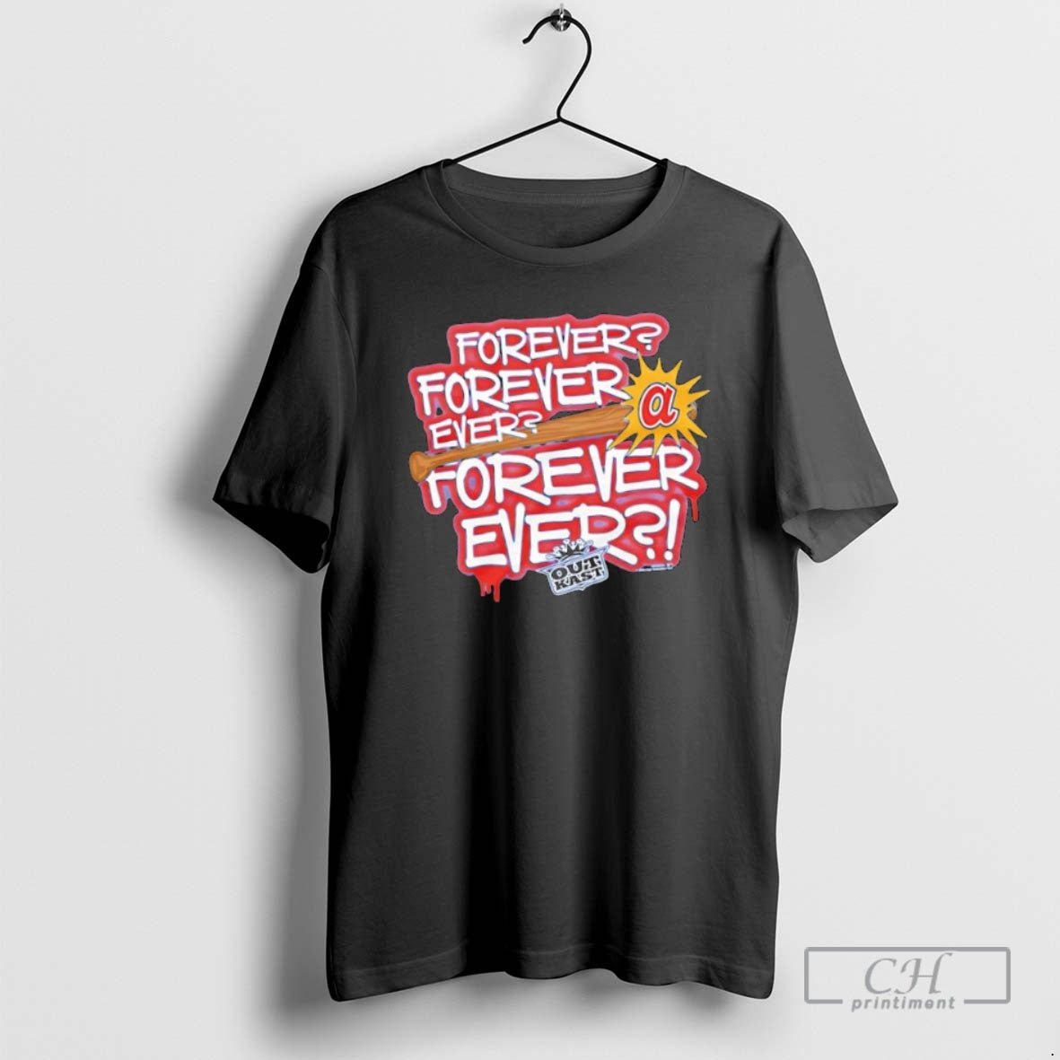 Classic Outkast X Atlanta Braves Forever Ever Graphic Shirt Sweater