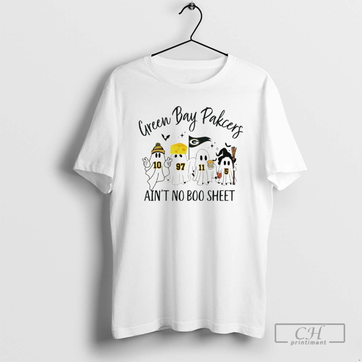 Classic Packers Boo Ghost Green Bay Pakcers Aint No Boo Sheet Halloween Shirt Sweater