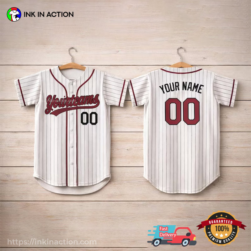 Classic Pinstripe Custom Baseball Jersey​