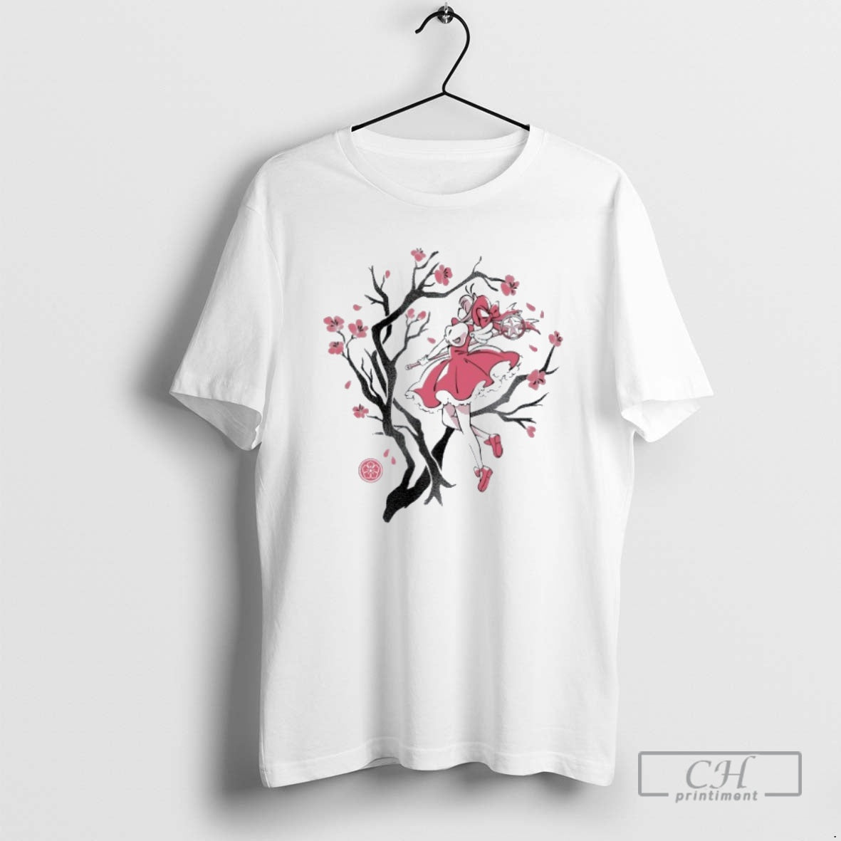 Classic Pop Culture Wizard Sumie Sakura Flower Anime Shirt Sweater