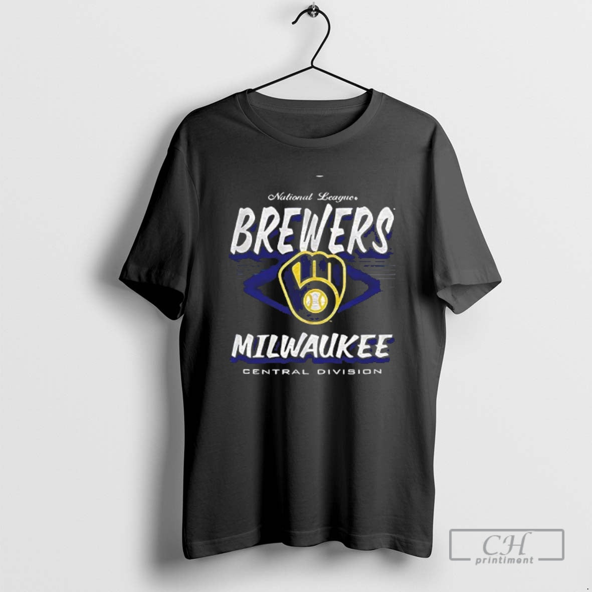 Classic Premium National League Milwaukee Brewers Central Division Logo Retro Shirt Sweater