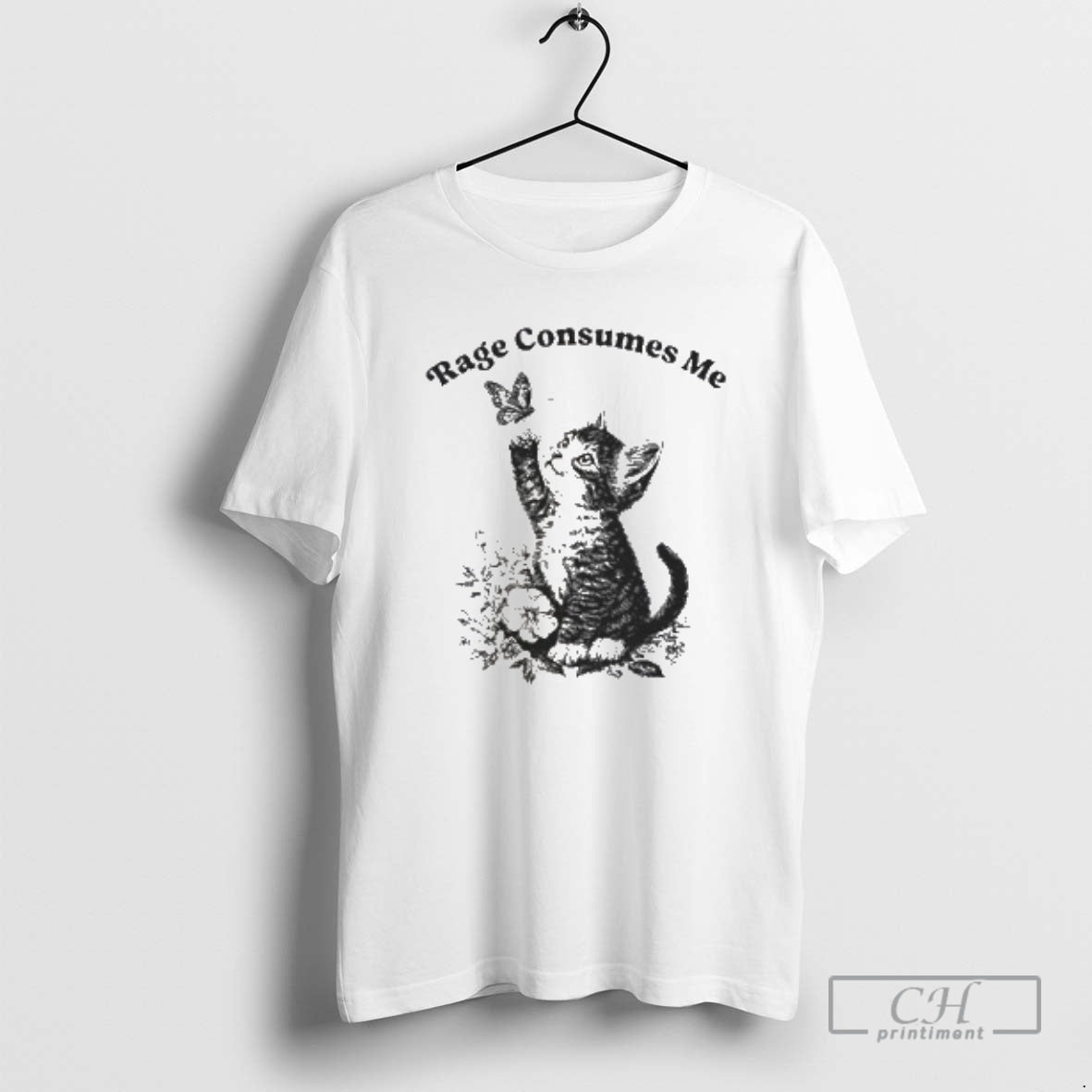 Classic Rage Consumes Me Cute Cat Meme Shirt Sweater