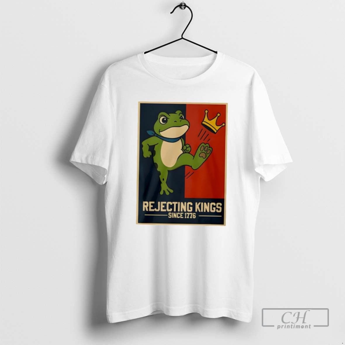 Classic Rejecting Kings Since 1776 Portland Frog Shirt Sweater