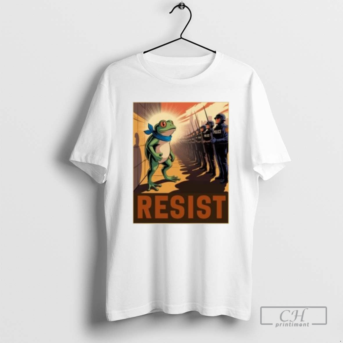 Classic Resist Police Portland Frog Protest Vintage Shirt Sweater