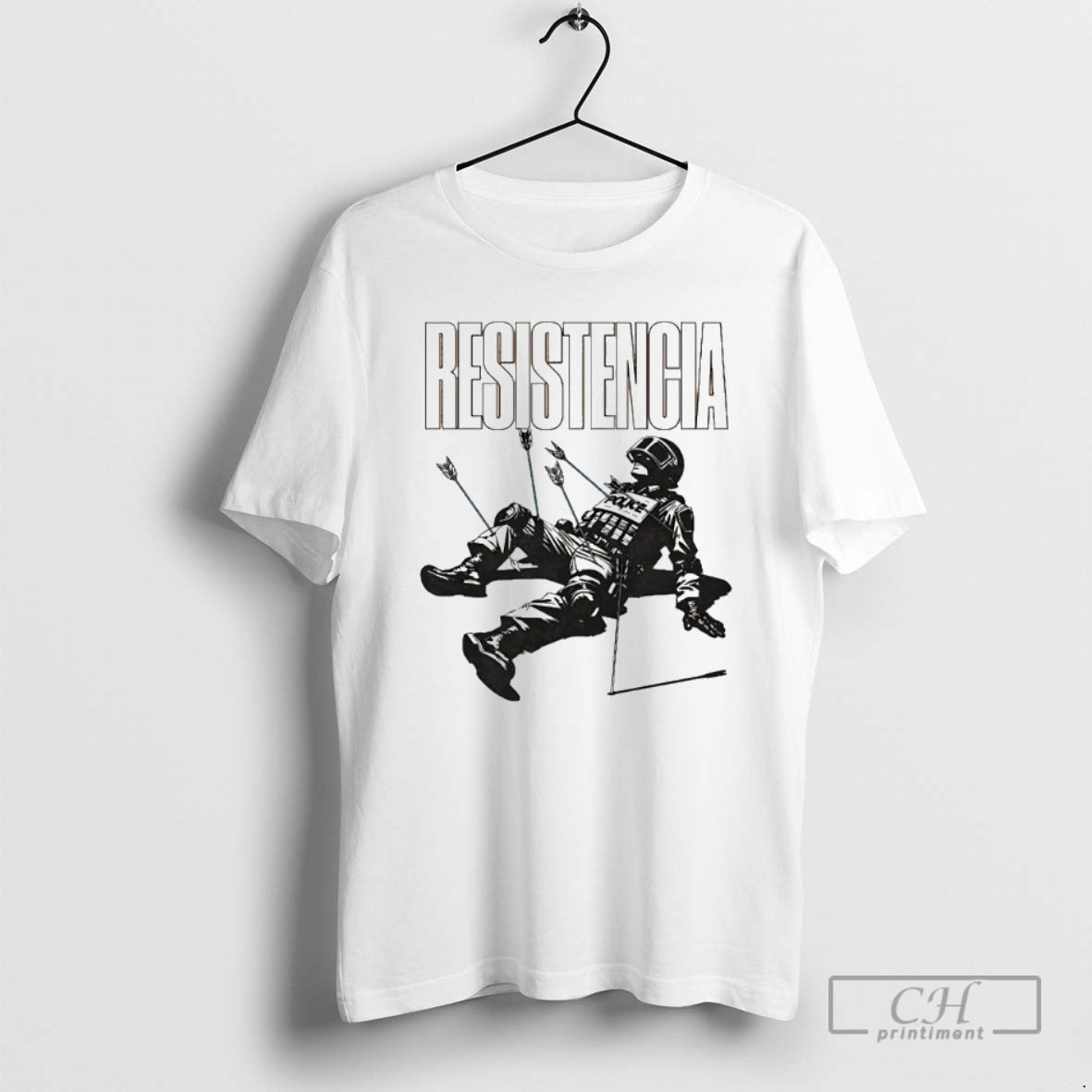 Classic Resistencia Fallen Riot Police With Arrows Protest Art Shirt Sweater
