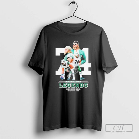 Classic Rest In Peace Legends Nick Mangold New York Jets 74 Shirt Sweater
