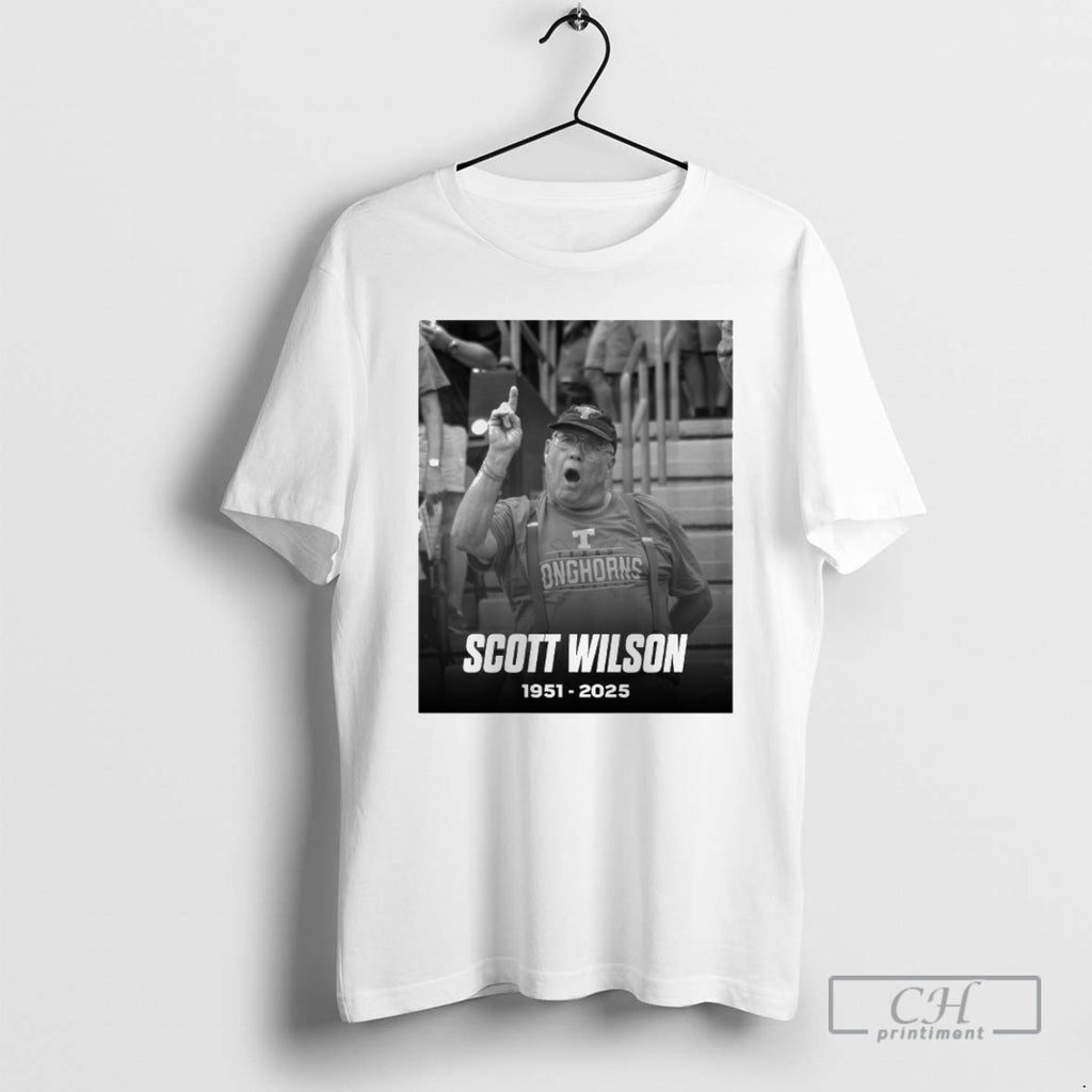 Classic Rest In Peace Scott Wilson The Greatest Texas Fan Of All Time 1951 2025