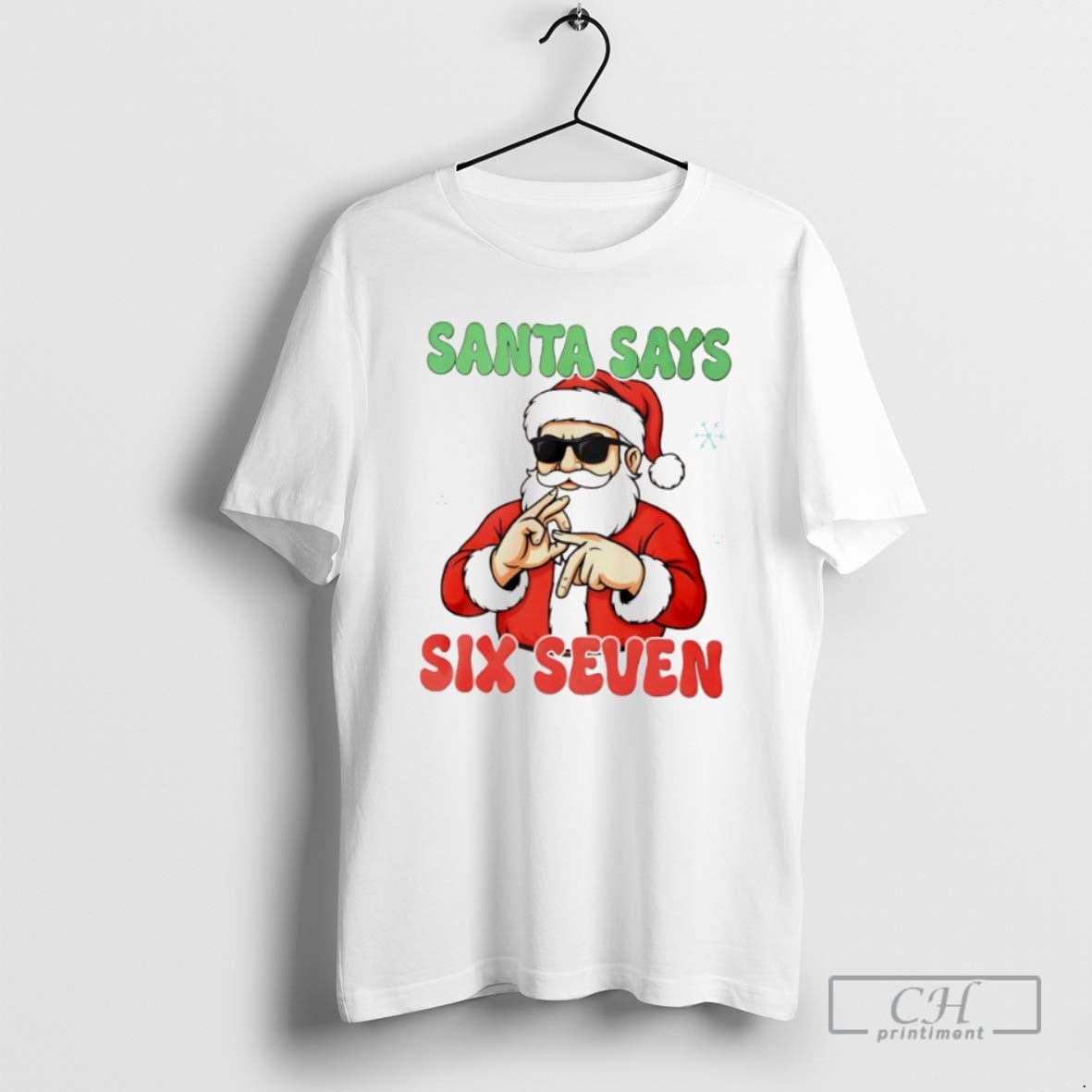 Classic Santa Says Six Seven Christmas Shirt Sweater