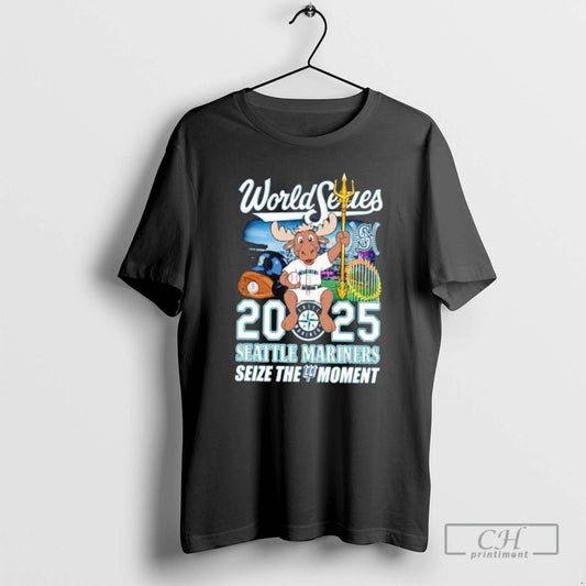 Classic Seattle Mariners World Series 2025 Seize The Moment Shirt Sweater