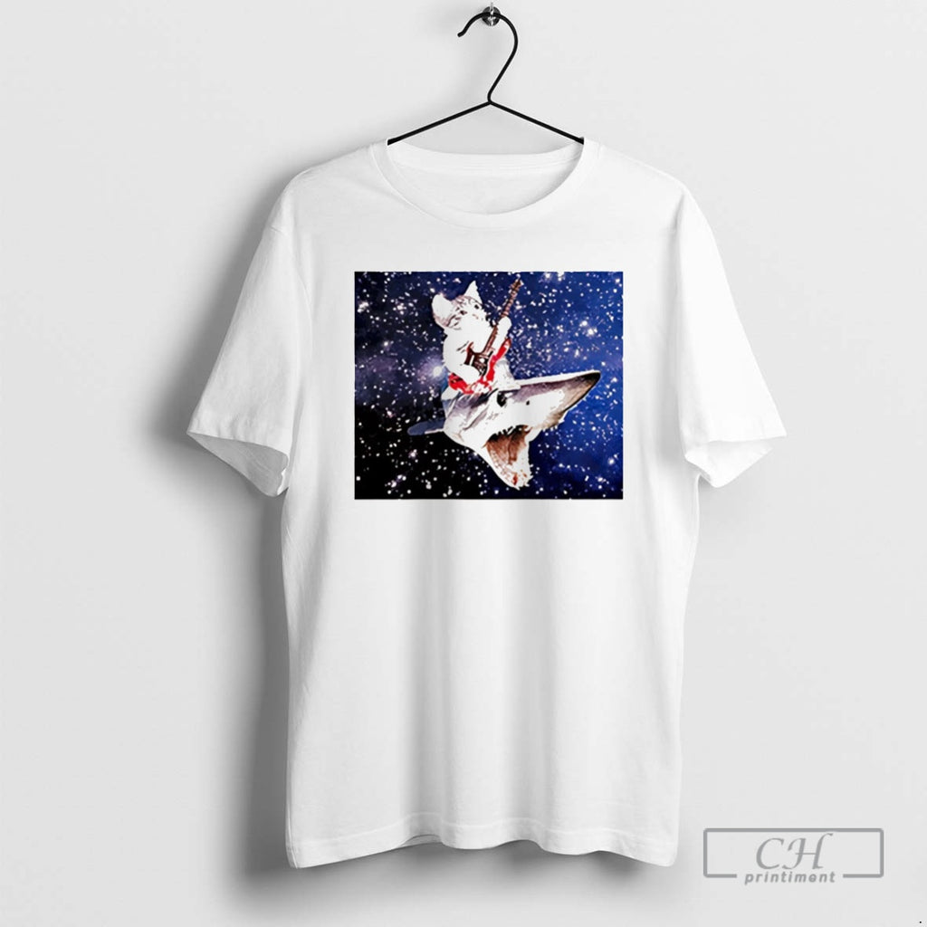 Classic Silly Cats Guitars Allowed Sharks Christmas Shirt Sweater