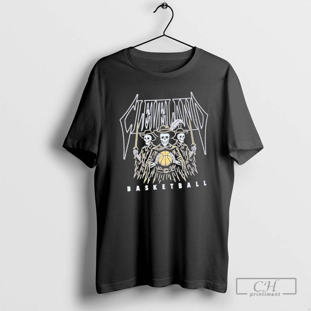 Classic Skeletons With Captain Cleveland Basketball Shirt Sweater