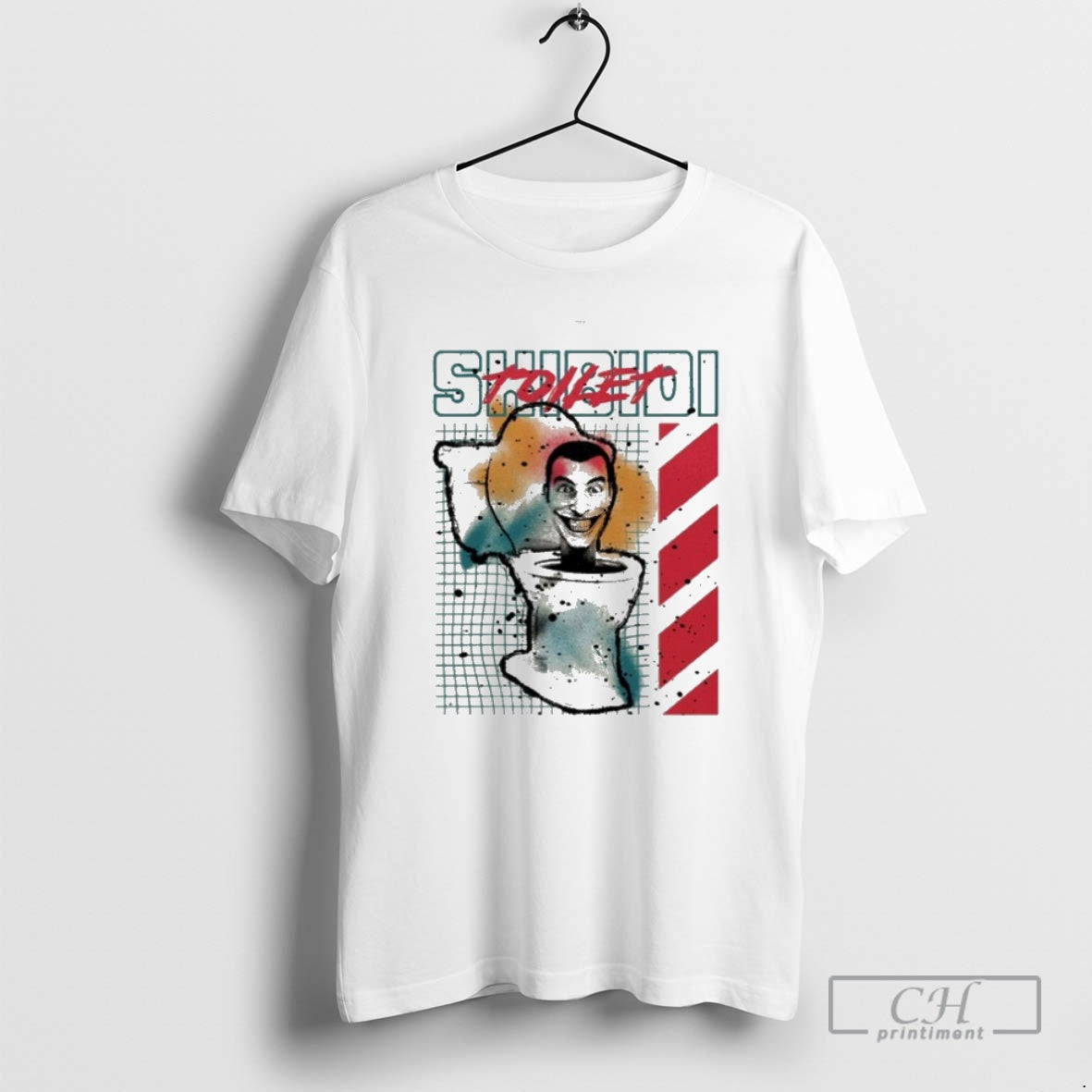 Classic Skibidi Toilet Splatter Paint Shirt Sweater