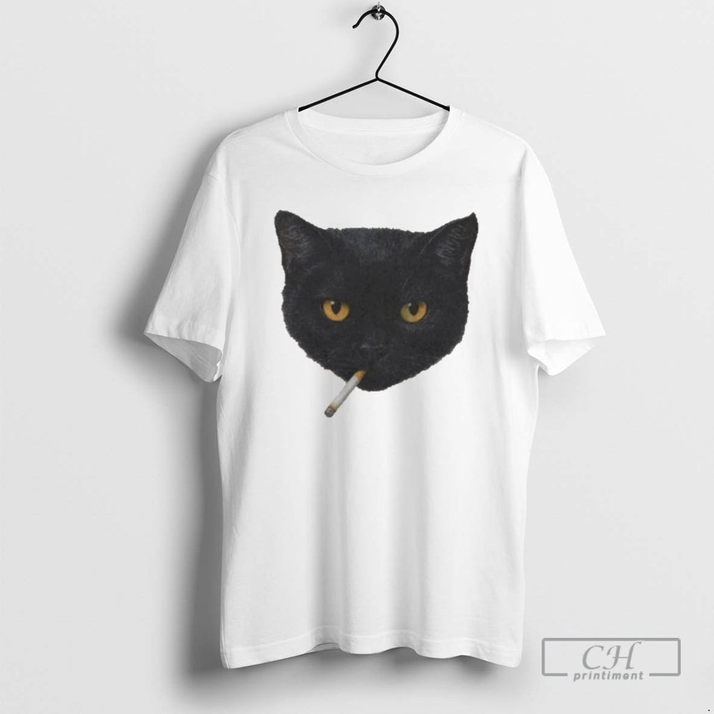 Classic Smoking Black Cat Shirt Sweater