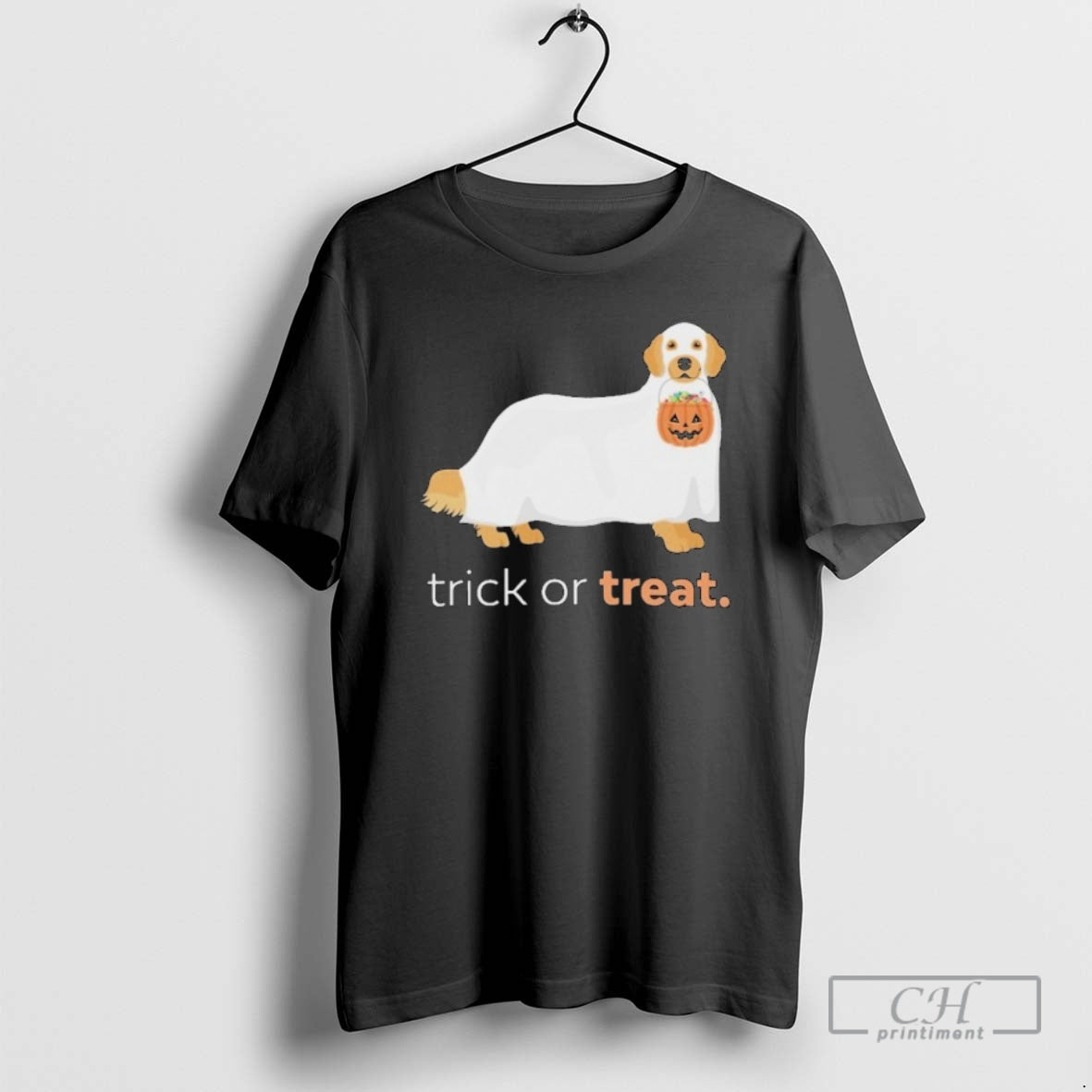Classic Spooky Pup Trick Or Treat Encore Vet Group Shirt Sweater