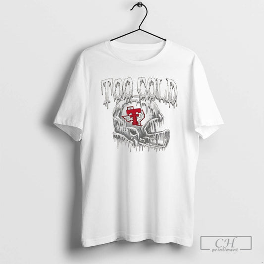 Classic Texas Tech Red Raiders Too Cold Helmet Christmas Shirt Sweater
