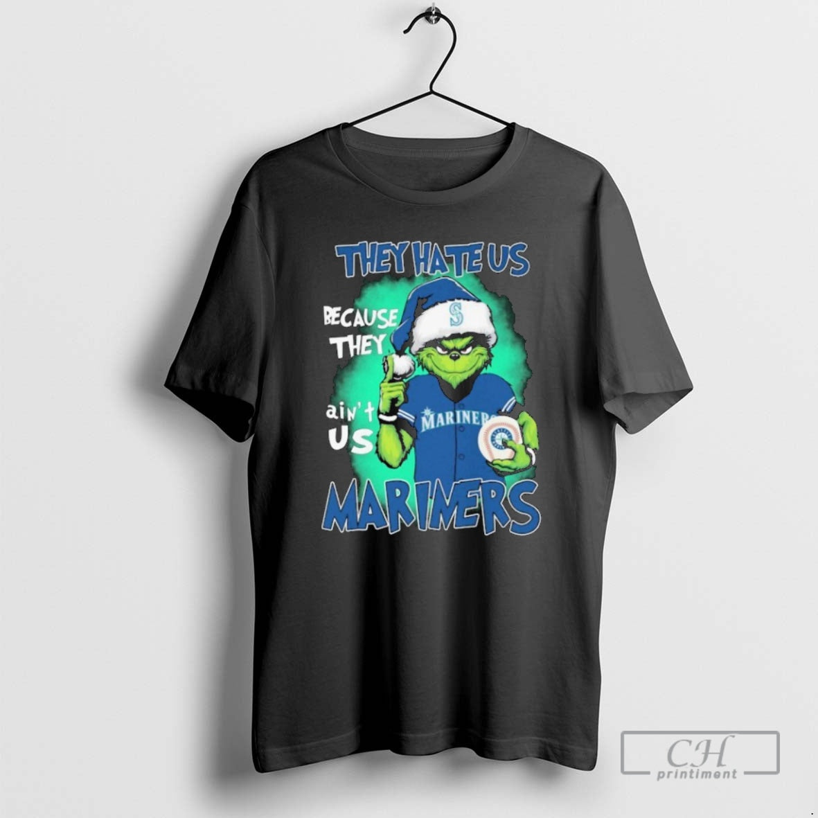 Classic The Grinch They Hate Us Because They Aint Us Seattle Mariners Christmas Shirt Sweater