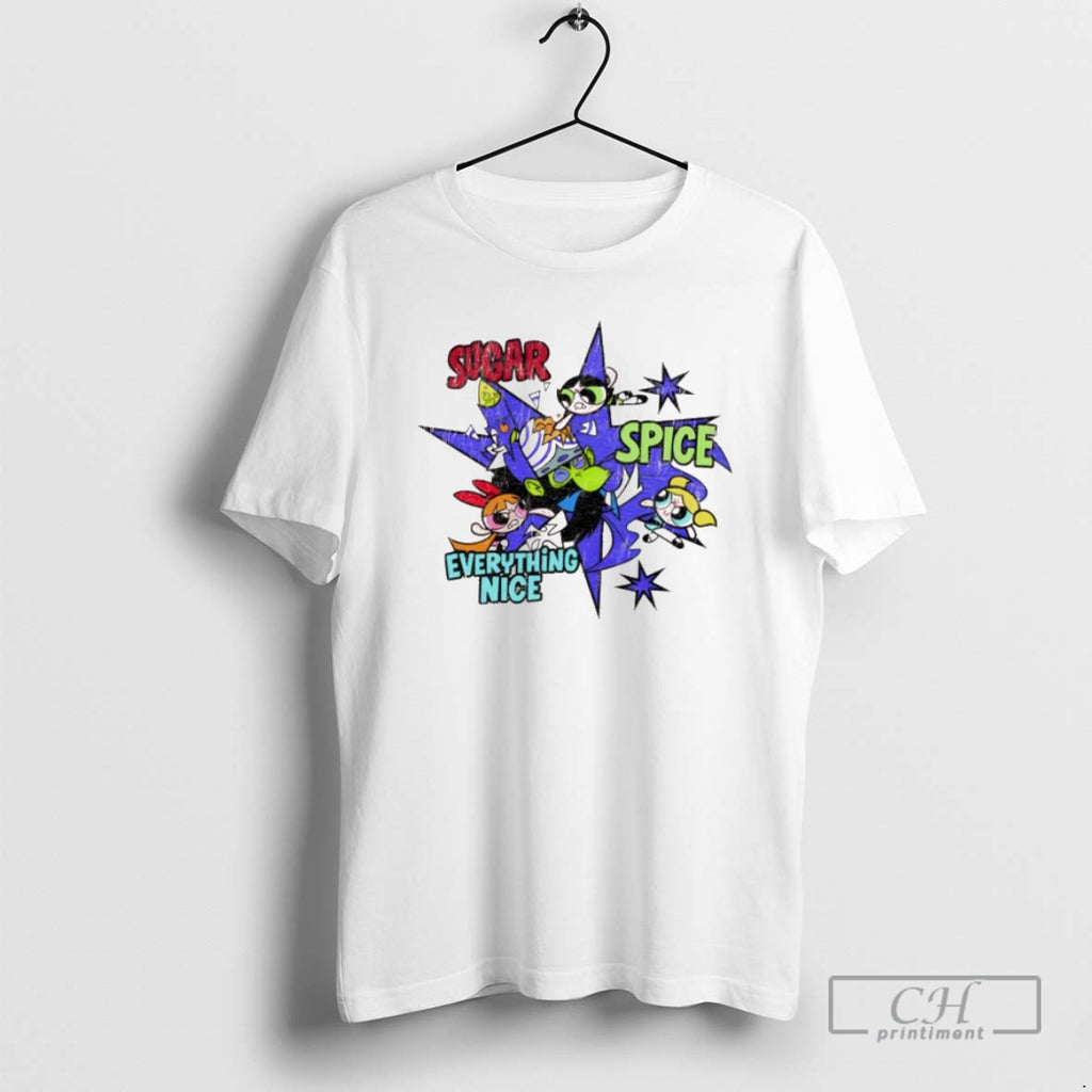 Classic The Powerpuff Girls Sugar Spice Everything Nice Shirt Sweater