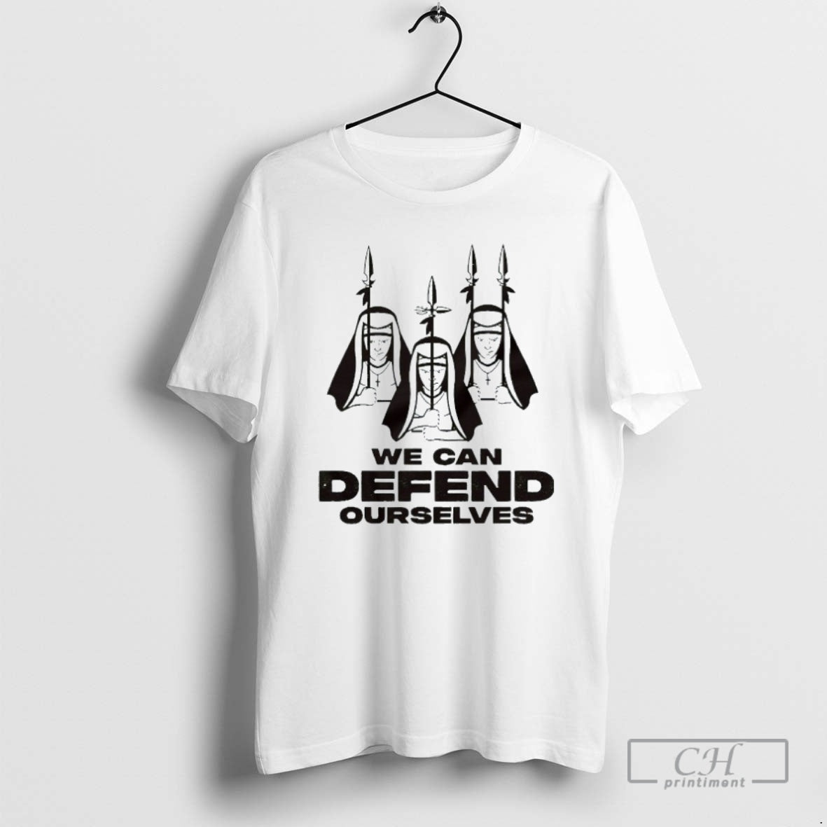 Classic The Walking Dead We Can Defend Ourselves Daryl Dixon Fighting Nuns T Shirtss