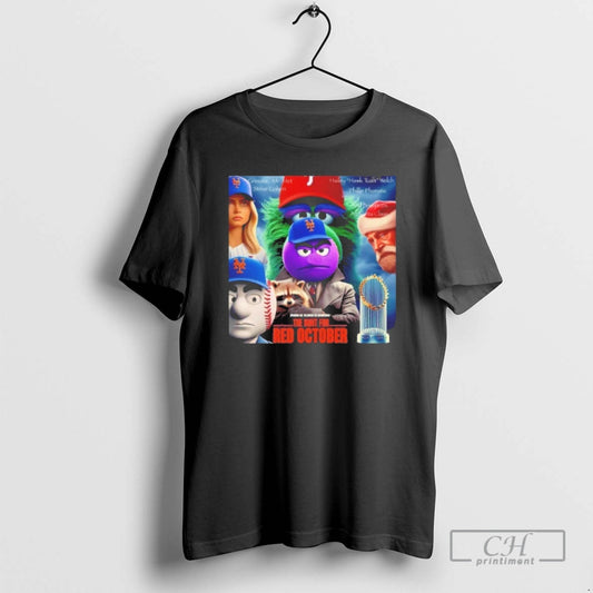 Classic The Hunt For Red October Ny Mr Mets Grimace And Santa Claus Shirt Sweater
