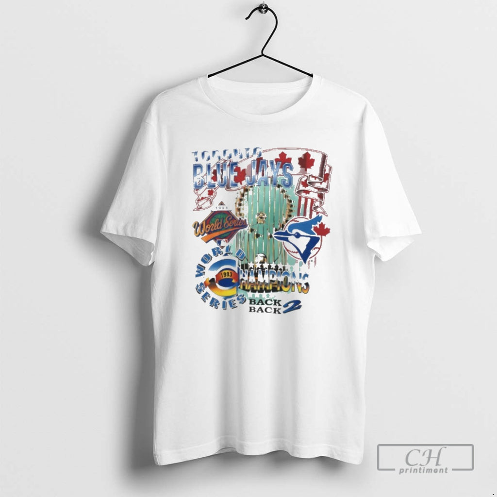 Classic Toronto Blue Jays 1993 World Series Champions Back 2 Back Shirt Sweater