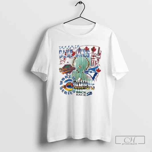 Classic Toronto Blue Jays 1993 World Series Champions Back 2 Back Shirt Sweater