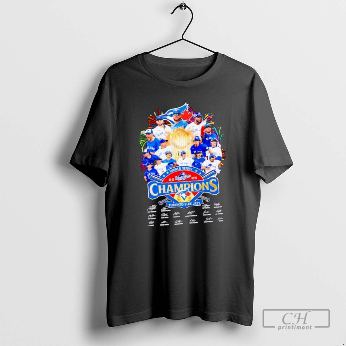 Classic Toronto Blue Jays 2025 World Series Champions Signatures Shirt Sweater