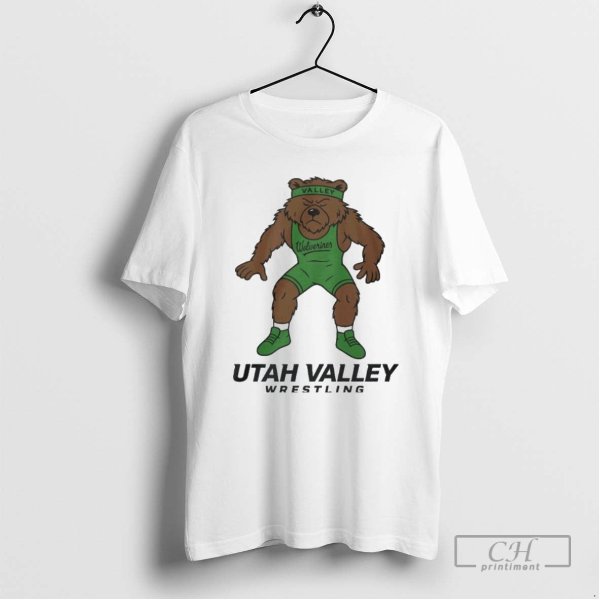 Classic Utah Valley Wolverines Wrestling Willy Mascot Shirt Sweater
