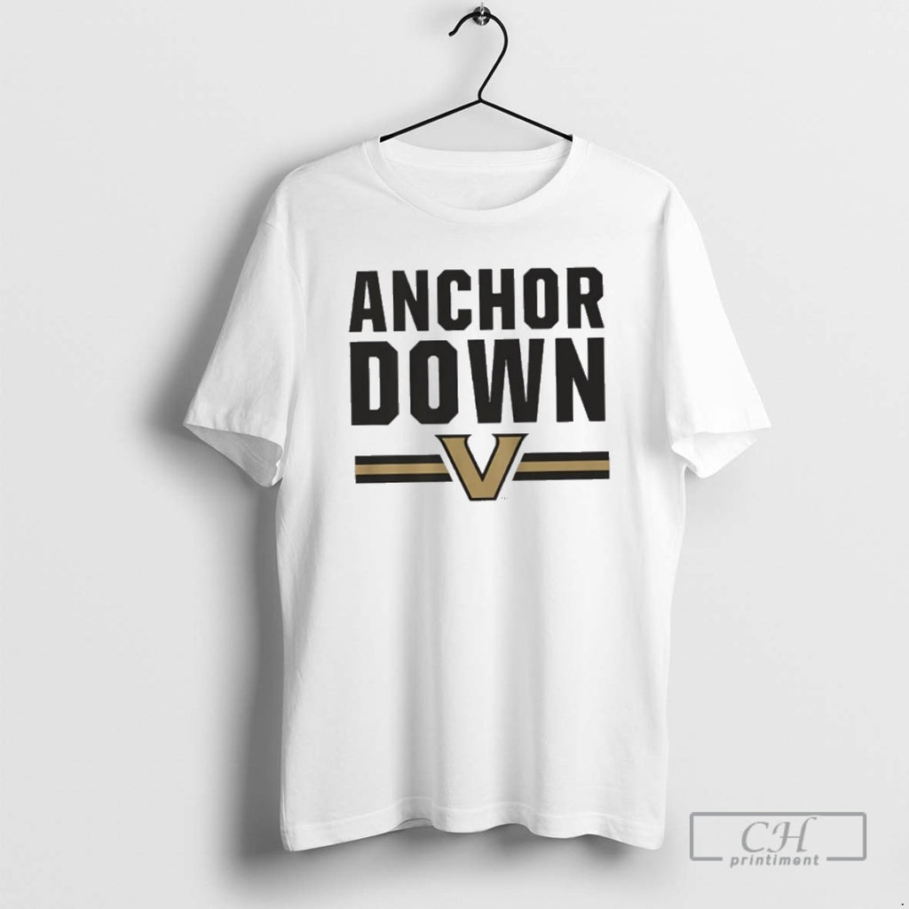 Classic Vanderbilt Commodores Anchor Down Text Shirt Sweater