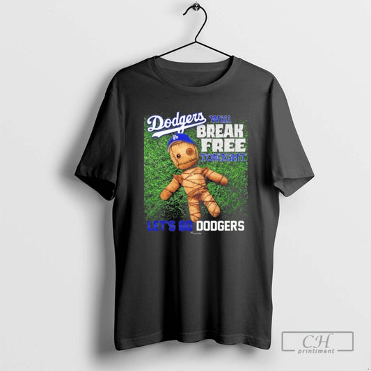 Classic Voodoo Doll Will Break Free Tonight Lets Go La Dodgers Shirt Sweater