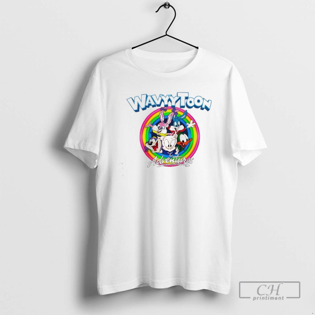 Classic Wavy Toons Adventures Cartoon Shirt Sweater