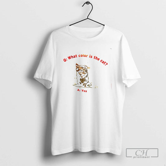 Classic What Color Is The Cat Yes Shirt Sweater